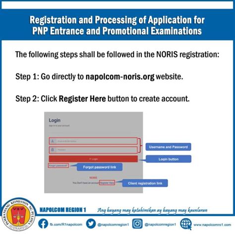 noris account login|2023 NAPOLCOM EXAM: Step.